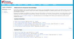 Desktop Screenshot of exposeknowledge.com