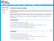 Tablet Screenshot of exposeknowledge.com